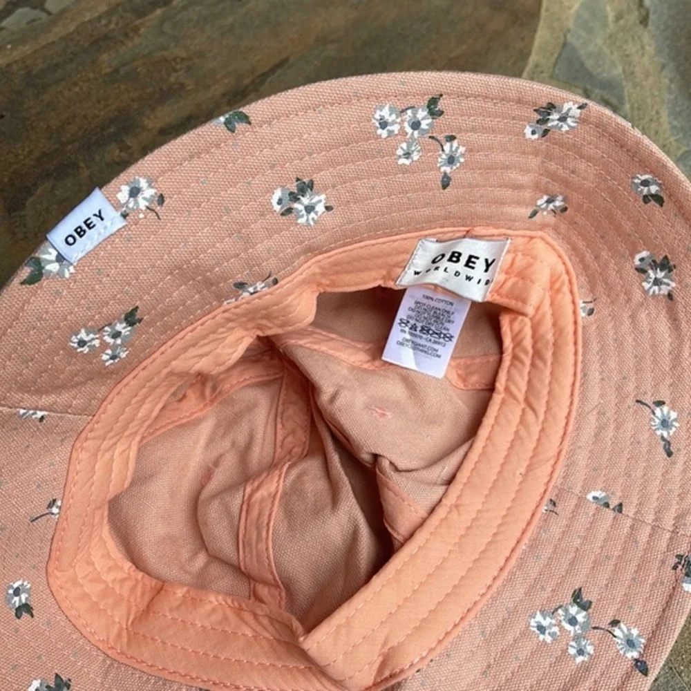 OBEY Lebra Womens Pink Bucket Hat